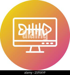 Illustration Zum Design Des Fishbone-Vektor-Symbols Stock Vektor