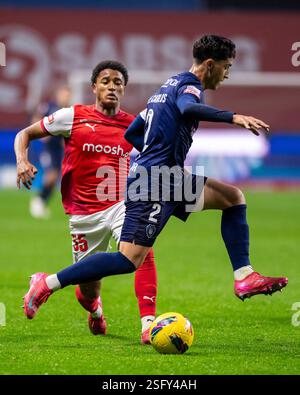 Braga, Guimaraes, Portugal. Februar 2025. FRANCISCO CHISSUMBA vom SC Braga wurde beim Spiel der Liga Portugal Betclic 2024/25 zwischen dem SC Braga und Gil Vicente FC im EstÃ¡dio Municipal de Braga 9. Februar 2025 in Braga, Portugal gesehen. Endpunktzahl SC Braga 2 – 0 Gil Vicente FC (Credit Image: © Miguel Lemos/ZUMA Press Wire) NUR REDAKTIONELLE VERWENDUNG! Nicht für kommerzielle ZWECKE! Stockfoto