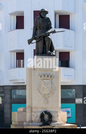 Aveiro, Portugal – 16. August 2024: Monumento aos Mortos da Grande Guerra in Aveiro, Portugal. Stockfoto