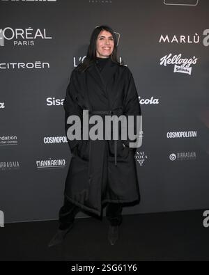 Sanremo, Italien. Februar 2025. Sanremo, 75. Italienisches Songfestival - Ankünfte auf der Radio Italia Party - Giorgia Credit: Unabhängige Fotoagentur/Alamy Live News Stockfoto