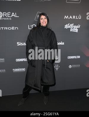 Sanremo, Italien. Februar 2025. Sanremo, 75. Italienisches Songfestival - Ankünfte auf der Radio Italia Party - Giorgia Credit: Unabhängige Fotoagentur/Alamy Live News Stockfoto