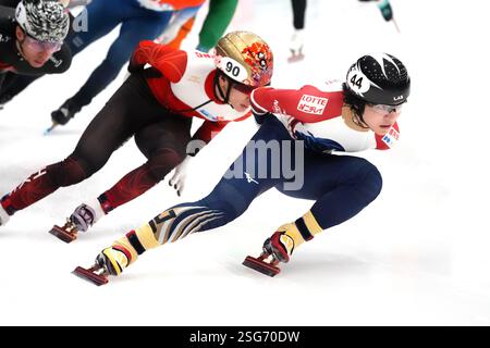 Kosei HAYASHI (JPN) im 1500-m-Viertelfinale der Frauen während der ISU Shorttrack World Tour 5 - Odido Cup am 7. Februar. 2025 im IJssportcentrum Tilburg, Niederlande Foto: SCS/Soenar Chamid/AFLO (HOLLAND OUT) Stockfoto