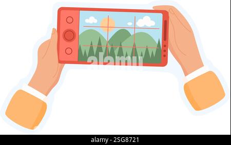 Aufkleber Für Handgriffe Des Telefons Stock Vektor