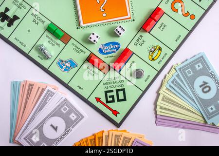 Monopoly Board Game, Greater London, England, Vereinigtes Königreich Stockfoto