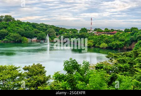 Naturschutzgebiet Tiscapa Lagune in Managua, der Hauptstadt Nicaraguas Stockfoto