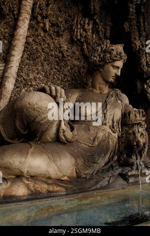 Die Göttin Juno, Quattro Fontane, Rom, Italien, 2009. Die Goddes Juno, das Symbol von Strenghth von Domenico Fontana (1543-1607). Stockfoto