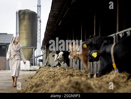 ZEGVELD - Ministerin Femke Wiersma (Landwirtschaft, Fischerei, Ernährungssicherheit und Natur) erhält eine Führung während eines Besuchs im Wissenstransfer Center (KTC). Auf dem Versuchsbetrieb werden Innovationen in Bereichen wie der Klimaanpassung getestet. ANP KOEN VAN WEEL niederlande aus - belgien aus Stockfoto