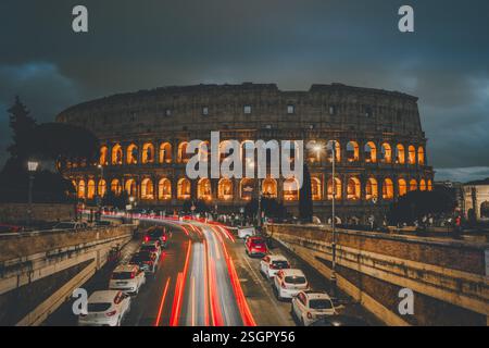 Kolosseumnacht Stockfoto