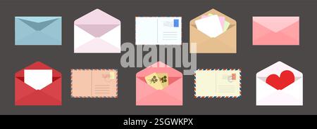 Emblem für Briefumschläge Stock Vektor