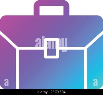Aktenkoffer Vektor-Symbol Design-Illustration Stock Vektor