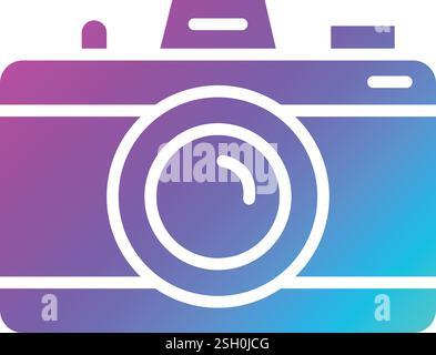 Illustration Zum Design Des Kamera-Vektorsymbols Stock Vektor