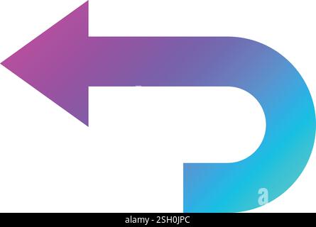 Rückgängig: Vektorsymbol Illustration Stock Vektor