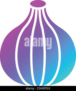 Illustration Des Icons „Zwiebelvektor“ Stock Vektor