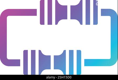 Widerstandsvektor-Symbol Konstruktionsabbildung Stock Vektor
