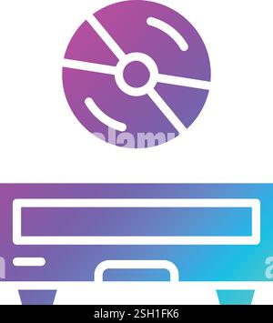 Cd-Rom-Vektor-Symbol-Design-Illustration Stock Vektor