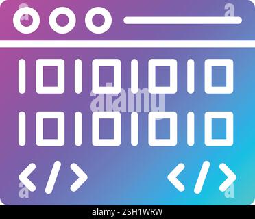 Coding Vector Icon Design Illustration Stock Vektor