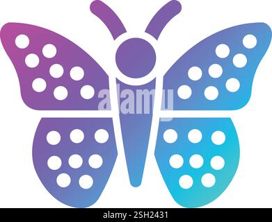 Schmetterling Vektor-Symbol Design-Illustration Stock Vektor