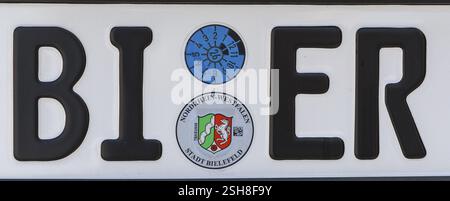 Symbolbild, Kennzeichen, Wort BIER, Deutschland, Europa Stockfoto