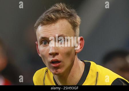 Deutschland: Fußball 1. Bundesliga, Spieltag 20 - 1. FC Heidenheim vs. Borussia Dortmund - Voith-Arena Heidenheim: Porträt Maximilian BEYER Borussia Dort Stockfoto