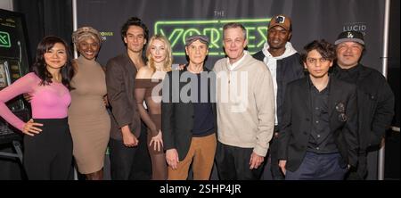 Los Angeles, USA. Februar 2025. Die Besetzung DES VORTEX nimmt an Lucid Pictures Special Screening of THE VORTEX im Laemmle Noho 7 Theaters, Los Angeles, CA, 10. Februar 2025 Teil Stockfoto