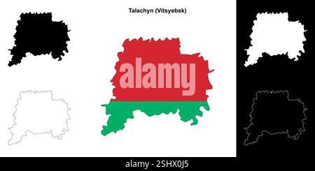 Stadtplan Talachyn Stock Vektor