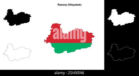 Stadtplan Rasony Stock Vektor