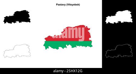 Stadtplan Pastavy Stock Vektor