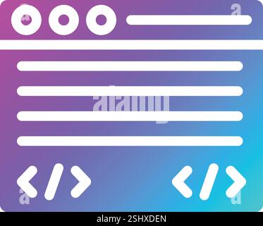 Befehlszeile Vektorsymbol Konstruktionsdarstellung Stock Vektor