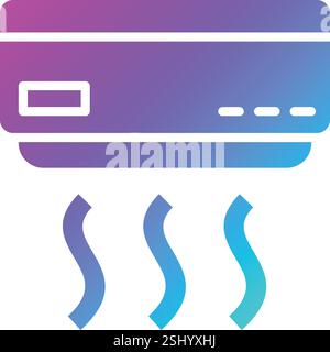 Klimaanlage Vektor-Symbol Design-Illustration Stock Vektor