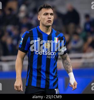 Mailand, Italien. Februar 2025. Lautaro Martinez FC Internazionale während der Serie A Spiel FC Internazionale gegen Fiorentina - Mailand 10. februar 2025 Credit: Kines Milano/Alamy Live News Credit: Kines Milano/Alamy Live News Stockfoto