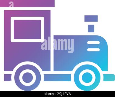 Zugmaschine Vektor-Symbol Design-Illustration Stock Vektor