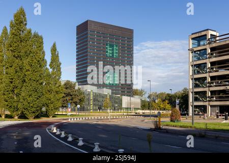 Hauptsitz der Generaldirektion öffentliche Arbeiten und Wasserwirtschaft in den Niederlanden. Stockfoto