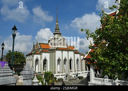 Großer Palast, Wat Phra Kaeo, Tempel des Smaragdbuddhas, Bangkok, Thailand, Asien Stockfoto