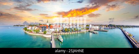 Blick auf Friedrichshafen, Deutschland Stockfoto