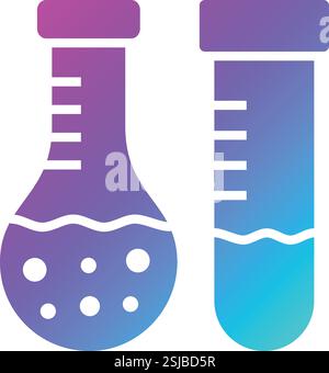 Labortest Vektor-Symbol Konstruktionsabbildung Stock Vektor
