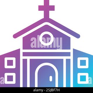Kirche Vektor Symbol Design Illustration Stock Vektor