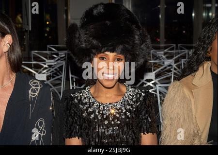 New York, Usa. Februar 2025. Juni Ambrose besucht die Pamella Roland Show im Februar 2025 im Rainbow Room in New York, USA, am 10. Februar 2025. (Foto von Thenews2/NurPhoto) Credit: NurPhoto SRL/Alamy Live News Stockfoto