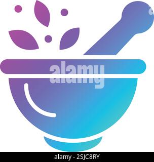 Mörtel Vektor-Symbol Design-Illustration Stock Vektor