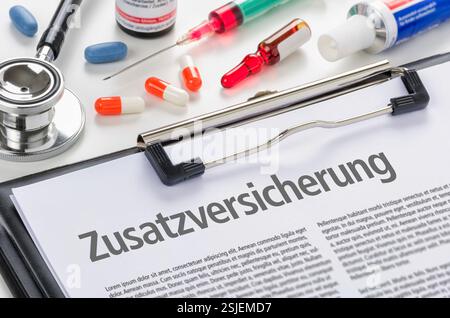 Zusatzversicherung Stockfoto