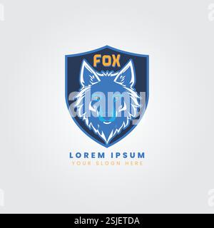 Majestätische Fuchs-Vektor-Illustration Stock Vektor