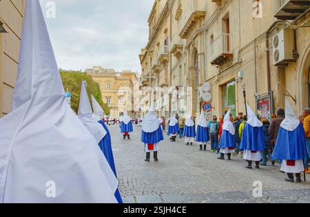 Karfreitagsprozession, Enna, Sizilien, Italien Stockfoto