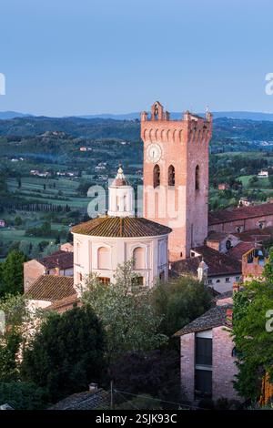 Torre di Matilde, Chiesa del SS. Crocifisso, San Miniato, Toskana, Italien Stockfoto