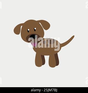 Vektor-Illustration von niedlichen Hund Stock Vektor