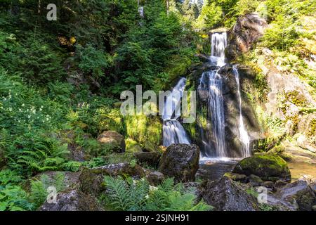 Die Triberger Wasserfälle, Triberg im Schwarzwald, Baden-Württemberg, Deutschland Stockfoto