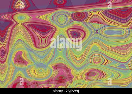 Abstrakt hellen Regenbogen Hintergrund eith Wellen Stockfoto