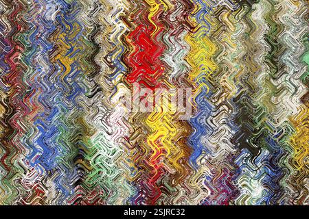 Abstrakt hellen Regenbogen Hintergrund eith Wellen Stockfoto