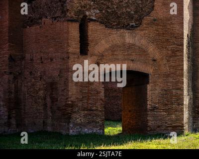 In den Ruinen der Terme di Caracalla, Rom, Italien Stockfoto