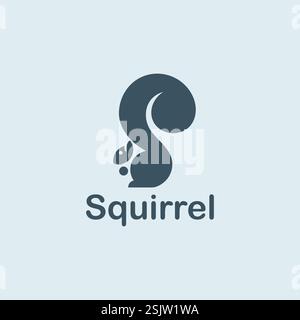 Vektor-Illustration des niedlichen Eichhörnchen-Zeichentrickfilms Stock Vektor