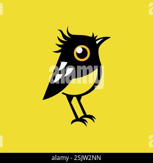 Vektordarstellung eines süßen Vogels Stock Vektor