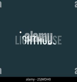 Vektor-Leuchtturm-Logo Stock Vektor